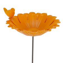 Lade das Bild in den Galerie-Viewer, Vogeltränke Blume auf Stab, orange