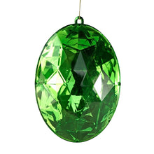 Lade das Bild in den Galerie-Viewer, XL-Anhänger "Diamant" oval grün, 13x19 cm