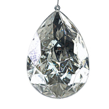 Lade das Bild in den Galerie-Viewer, XL-Anhänger "Diamant" Tropfen weiß, 16x26 cm