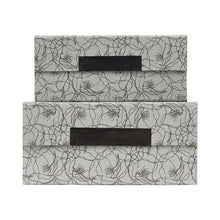 Lade das Bild in den Galerie-Viewer, House Doctor 2er-Set Boxen "Flor", hellblau