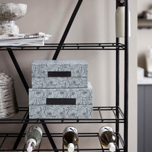 Lade das Bild in den Galerie-Viewer, House Doctor 2er-Set Boxen "Flor", hellblau