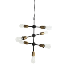 Lade das Bild in den Galerie-Viewer, House Doctor Lampe "Molecular", schwarz/messing