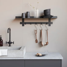 Lade das Bild in den Galerie-Viewer, House Doctor 4er-Set Teller "Serveur", schwarz 18 cm