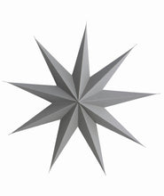 Lade das Bild in den Galerie-Viewer, House Doctor Papierstern "9 Point" grau, 60 cm