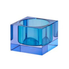 Lade das Bild in den Galerie-Viewer, Teelichthalter Kristallglas XS, blau