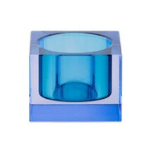 Lade das Bild in den Galerie-Viewer, Teelichthalter Kristallglas XS, blau