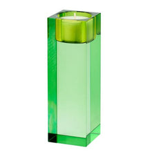 Lade das Bild in den Galerie-Viewer, Teelichthalter Kristallglas L, grün