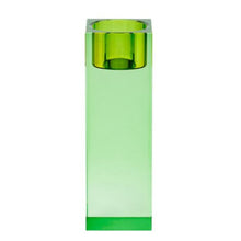 Lade das Bild in den Galerie-Viewer, Teelichthalter Kristallglas L, grün