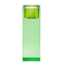 Lade das Bild in den Galerie-Viewer, Teelichthalter Kristallglas L, grün