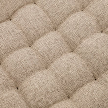 Lade das Bild in den Galerie-Viewer, Outdoor-Kissen "Fine" von House Doctor in der Farbe Sand, einem hellen Beige-Ton. Durch die gesteppte Oberfläche und das quadratische Format ideal als Sitzkissen.