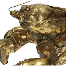 Lade das Bild in den Galerie-Viewer, Detailansicht der Oberflächenstruktur der goldenen Deko-Schale "Hummer".