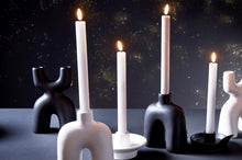 Lade das Bild in den Galerie-Viewer, Kerzenhalter "Nordic" schwarz, 19 cm