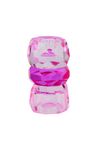 Lade das Bild in den Galerie-Viewer, Kerzenhalter Kristall, rosa/pink