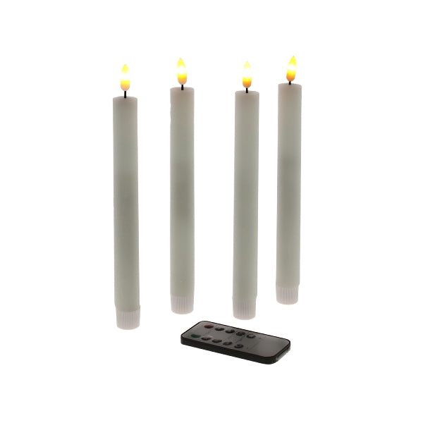 4er Set LED-Kerzen, weiß – Shoppen Im Kaufrausch