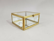 Lade das Bild in den Galerie-Viewer, 3er-Set Schmuckkästen, Glas/ Metall