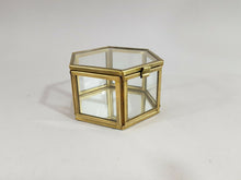 Lade das Bild in den Galerie-Viewer, 3er-Set Schmuckkästen, Glas/ Metall