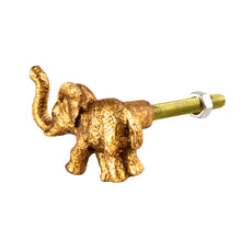 Lade das Bild in den Galerie-Viewer, Möbelknopf Elefant, gold