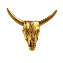 Lade das Bild in den Galerie-Viewer, Möbelknopf Stierkopf, gold