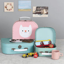 Lade das Bild in den Galerie-Viewer, 3er-Set Spielkoffer "Panda, Katze & Hase"