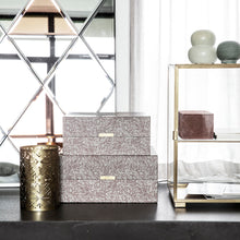 Lade das Bild in den Galerie-Viewer, House Doctor 2er-Set Boxen "Floral", grau