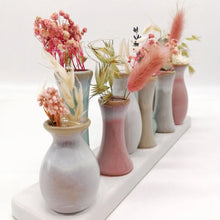 Lade das Bild in den Galerie-Viewer, 10 Mini-Vasen auf Tablett, multicolor

