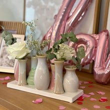 Lade das Bild in den Galerie-Viewer, 7 Mini-Vasen auf Tablett, multicolor
