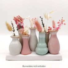 Lade das Bild in den Galerie-Viewer, 7 Mini-Vasen auf Tablett, multicolor
