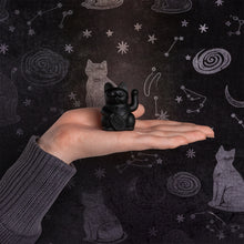 Lade das Bild in den Galerie-Viewer, Myneko by Donkey Winkekatze "Solar", Schwarz

