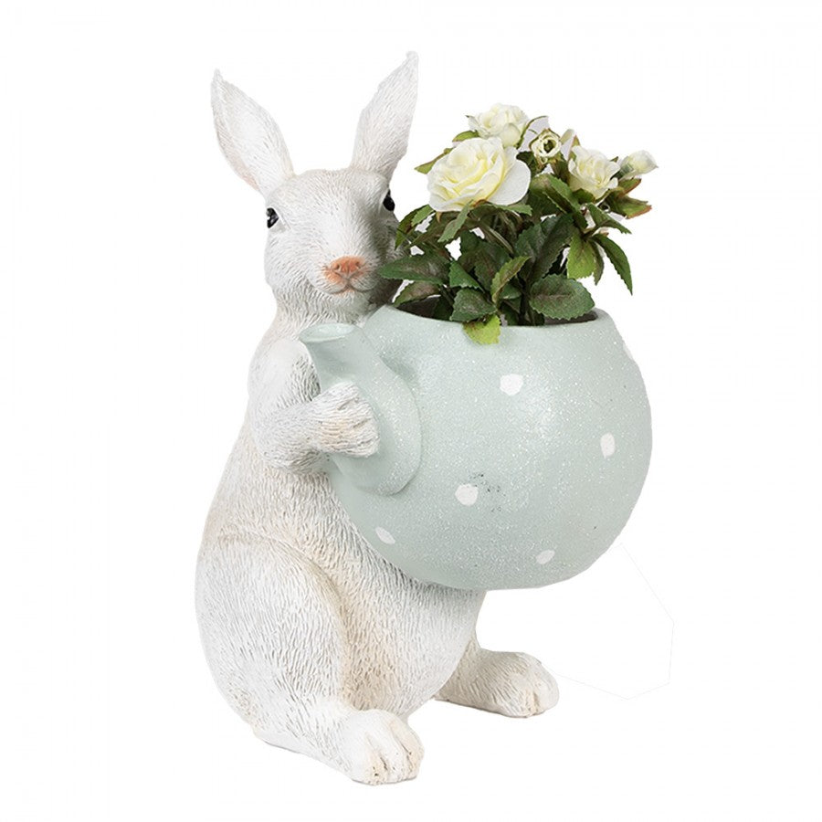 Clayre & Eef Hase mit Teekanne, 23 cm