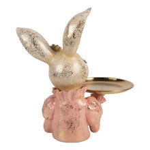 Lade das Bild in den Galerie-Viewer, Deko-Figur "Hasenmädchen mit Tablett"
