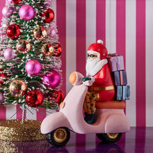 Lade das Bild in den Galerie-Viewer, Deko-Figur &quot;Santa auf Motorroller&quot;
