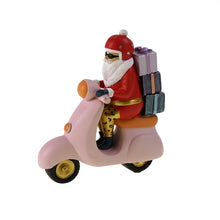 Lade das Bild in den Galerie-Viewer, Deko-Figur &quot;Santa auf Motorroller&quot;
