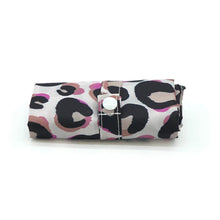 Lade das Bild in den Galerie-Viewer, Faltbare Einkaufstasche mit Leomuster, pink
