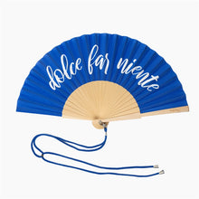 Lade das Bild in den Galerie-Viewer, Fisura Fächer &quot;Dolce Far Niente&quot;, blau
