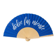 Lade das Bild in den Galerie-Viewer, Fisura Fächer &quot;Dolce Far Niente&quot;, blau
