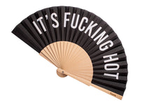 Lade das Bild in den Galerie-Viewer, Fisura Fächer &quot;It´s fucking hot&quot;, schwarz/weiß
