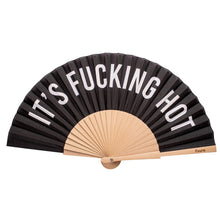 Lade das Bild in den Galerie-Viewer, Fisura Fächer &quot;It´s fucking hot&quot;, schwarz/weiß
