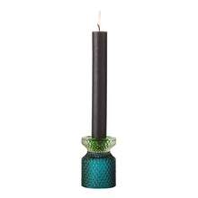 Lade das Bild in den Galerie-Viewer, Gift Company 2-in-1 Kerzen-&amp; Teelichthalter, blau/grün
