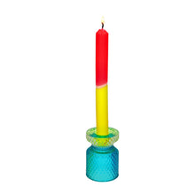 Lade das Bild in den Galerie-Viewer, Gift Company 2-in-1 Kerzen-&amp; Teelichthalter, türkis/grün
