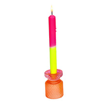 Lade das Bild in den Galerie-Viewer, Gift Company 2-in-1 Kerzen-&amp; Teelichthalter, orange/pink
