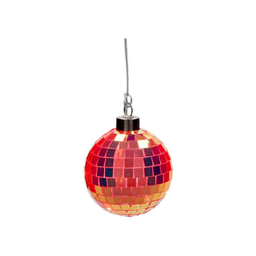 Beleuchtete Discokugel von Gift Company in Orange.