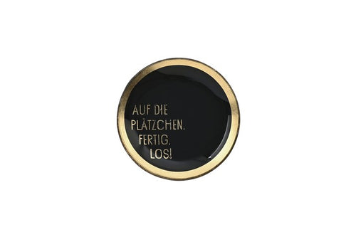 Runder Gift Company Glasteller aus der 