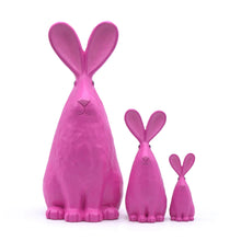 Lade das Bild in den Galerie-Viewer, Deko-Figur Hase pink/rosa, 13 cm
