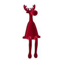 Lade das Bild in den Galerie-Viewer, Kantenhocker Elch 55 cm, bordeauxrot
