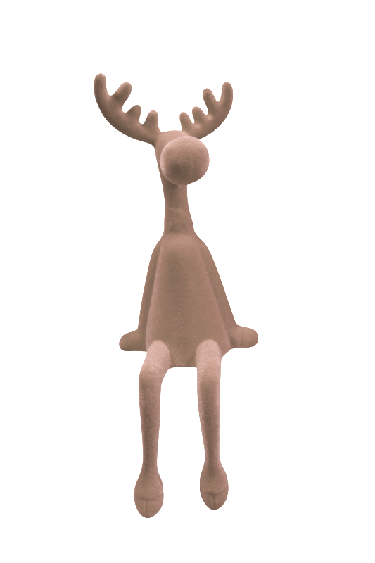 Kantenhocker Elch 31 cm, karamellbraun