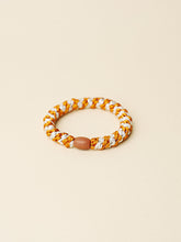 Lade das Bild in den Galerie-Viewer, Kknekki Haargummi "Burned Terracotta Ivory Glitter Stripe"
