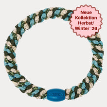 Lade das Bild in den Galerie-Viewer, Kknekki Haargummi "Mix Army Teal"

