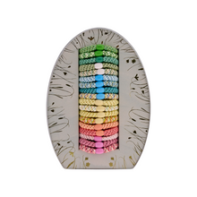 Lade das Bild in den Galerie-Viewer, Kknekki Easter Egg Geschenkbox in Form on einem Osterei mit 18 bunten Haargummis.
