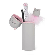 Lade das Bild in den Galerie-Viewer, Legami 2-in-1-Federmäppchen Kawaii &quot;Katze&quot;
