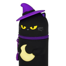 Lade das Bild in den Galerie-Viewer, Legami 2-in-1-Federmäppchen Kawaii &quot;Schwarze Katze&quot; Halloween 2025
